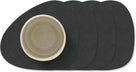 Dessous de Verre LIND DNA Nupo - Cuir - Noir - 13 x 11 cm - 4 pièces