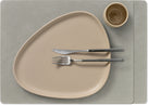 Sets de table LIND DNA Nupo - Cuir - Gris clair 45 x 35 cm - 2 pièces
