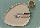 Sets de table LIND DNA Nupo - Cuir - Vert pastel - 45 x 35 cm - 2 pièces