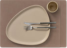 Sets de table LIND DNA Nupo - Cuir - Truffe - 45 x 35 cm - 2 Pièces