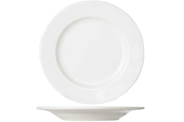 Assiettes plates blanches