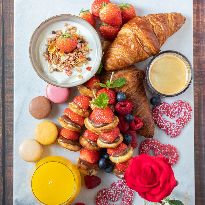 Petit-déjeuner pour la Saint-Valentin