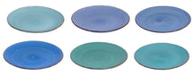 Assiettes de table Studio Tavola Ocean Blue ø 26,5 cm - 6 pièces