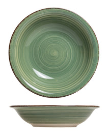 Assiettes creuses Studio Tavola Summer Green ø 21 cm - 6 pièces