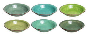 Assiettes profondes / Assiettes à pâtes Cookinglife Delice Vert ø 21 cm - 6 pièces
