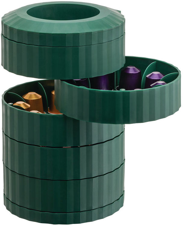 Alessi Porte-capsules plissé - Vert - MDL19