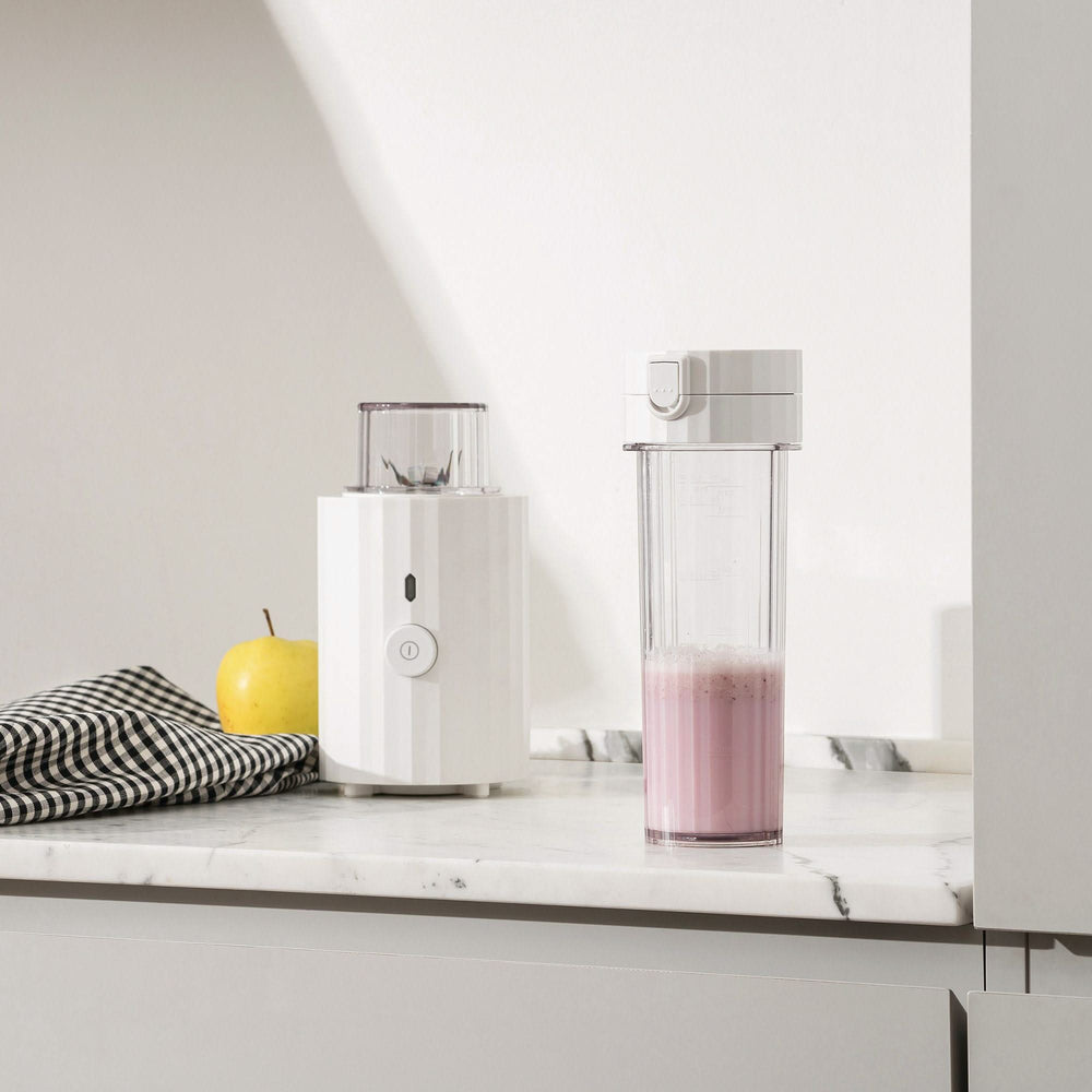 Alessi Smoothie Blender Plissé - Blanc - 380 W - par Michele De Lucchi - MDL17 W