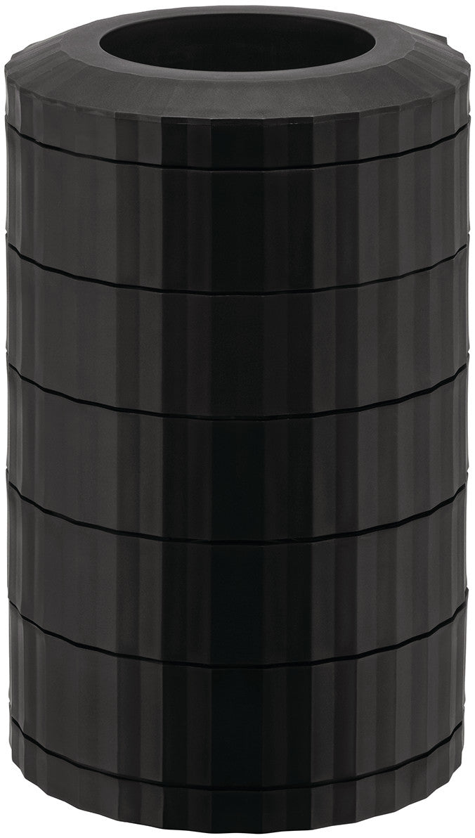 Alessi Porte-capsules plissé - Noir - MDL19