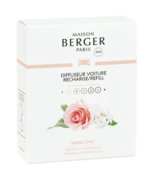 Recharge Maison Berger - Parfum de voiture - Paris Chic - 30 ml - 2 pièces