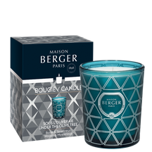 Bougie parfumée Maison Berger Geode Bleue Sous l'Olivier