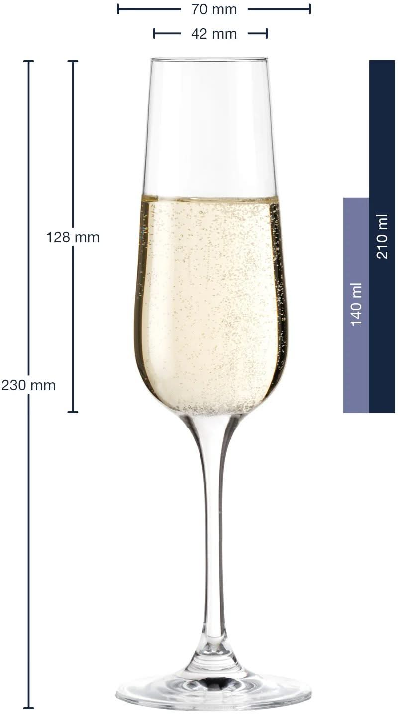 Verres à champagne Leonardo Tivoli 210 ml - 6 pièces