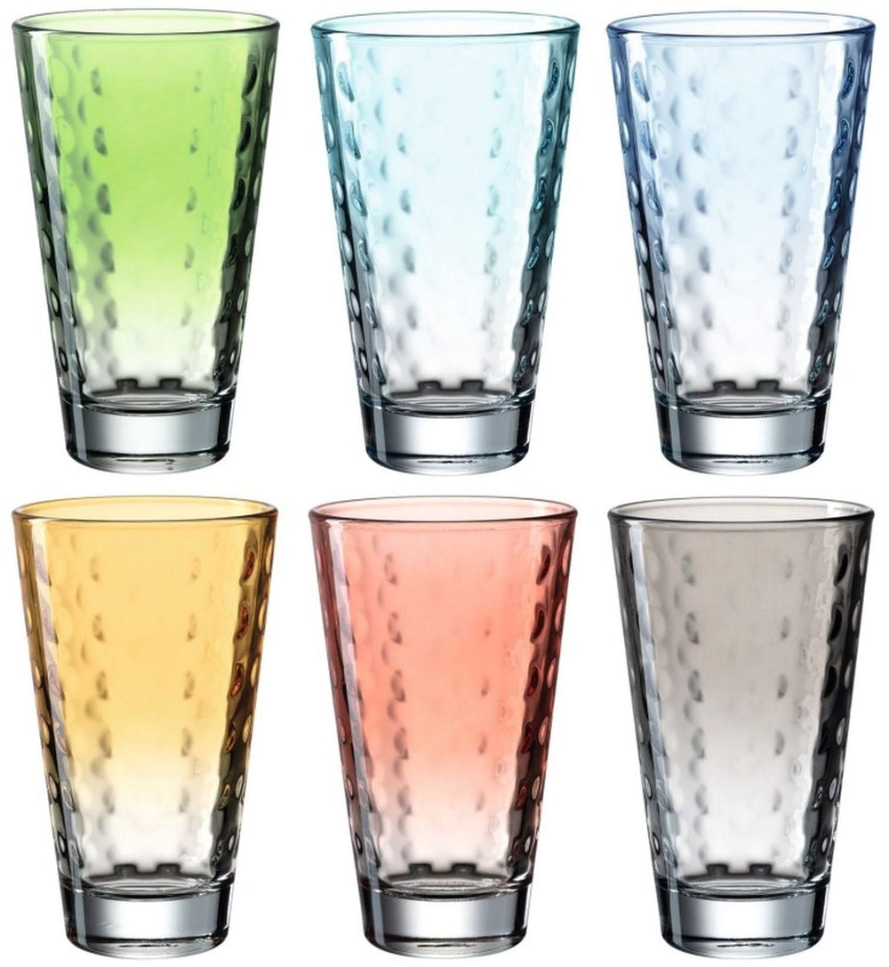 Verres long drink Leonardo Optic Pastel 300 ml - 6 pièces