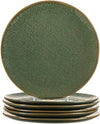 Leonardo Service de Vaisselle Matera (Assiettes Plates + Assiettes Creuses + Assiettes Petit Déjeuner + Bols) - Vert - 24 pièces / 6 personnes