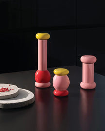 Moulin à poivre Alessi Twergi - MP0210 2 - Rose - par Ettore Sottsass