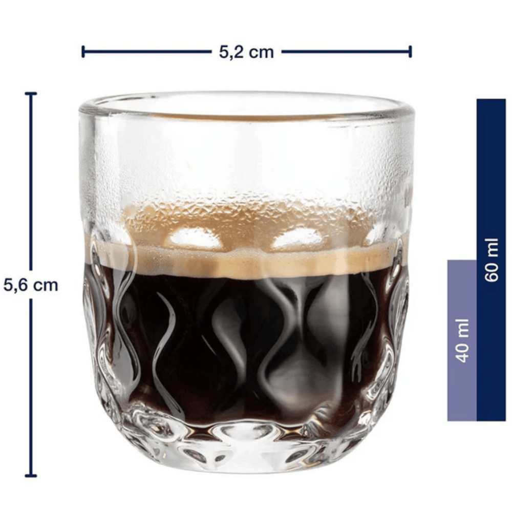 Verres à espresso Leonardo - Gocce Due - 60 ml - 2 pièces