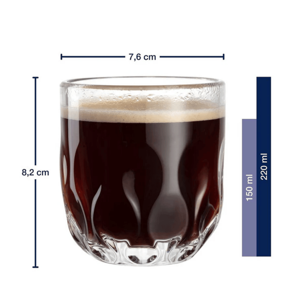 Leonardo Verres à café - Gocce Tre - 220 ml - 2 pièces