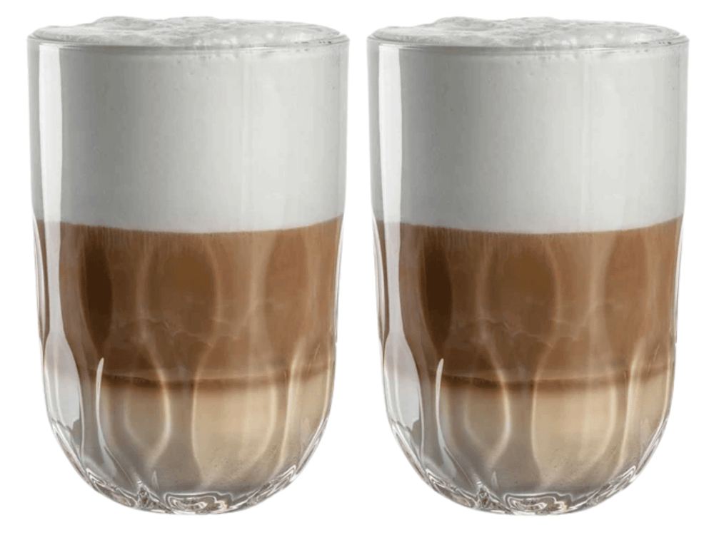 Leonardo Verres Latte Macchiato Gocce Gocce Tre 390 ml - 2 pièces