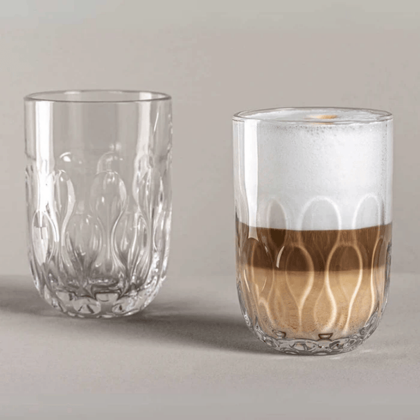 Leonardo Verres Latte Macchiato Gocce Gocce Tre 390 ml - 2 pièces