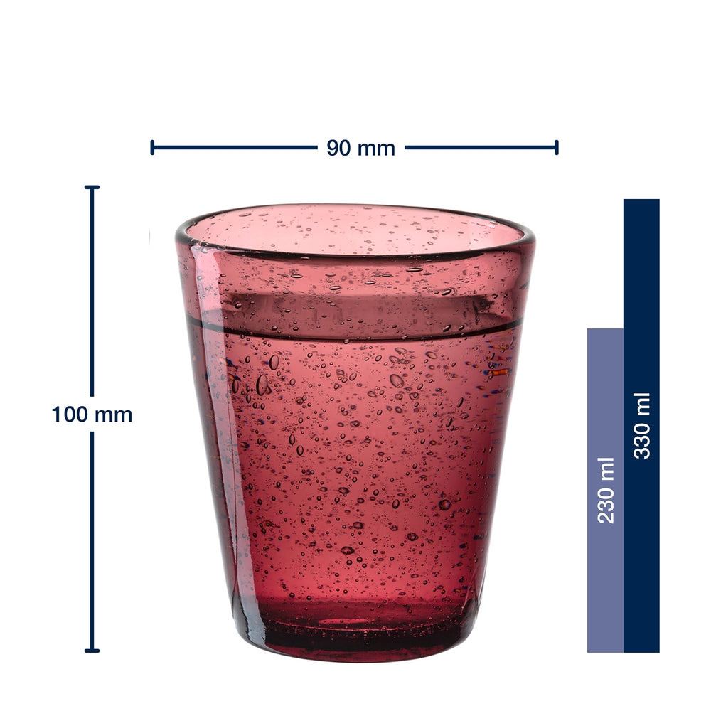 Verres à eau Leonardo Burano Chaud - 330ml - 4 pièces