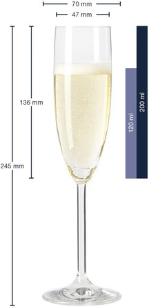 Verres à champagne Leonardo Daily 200 ml - 6 pièces