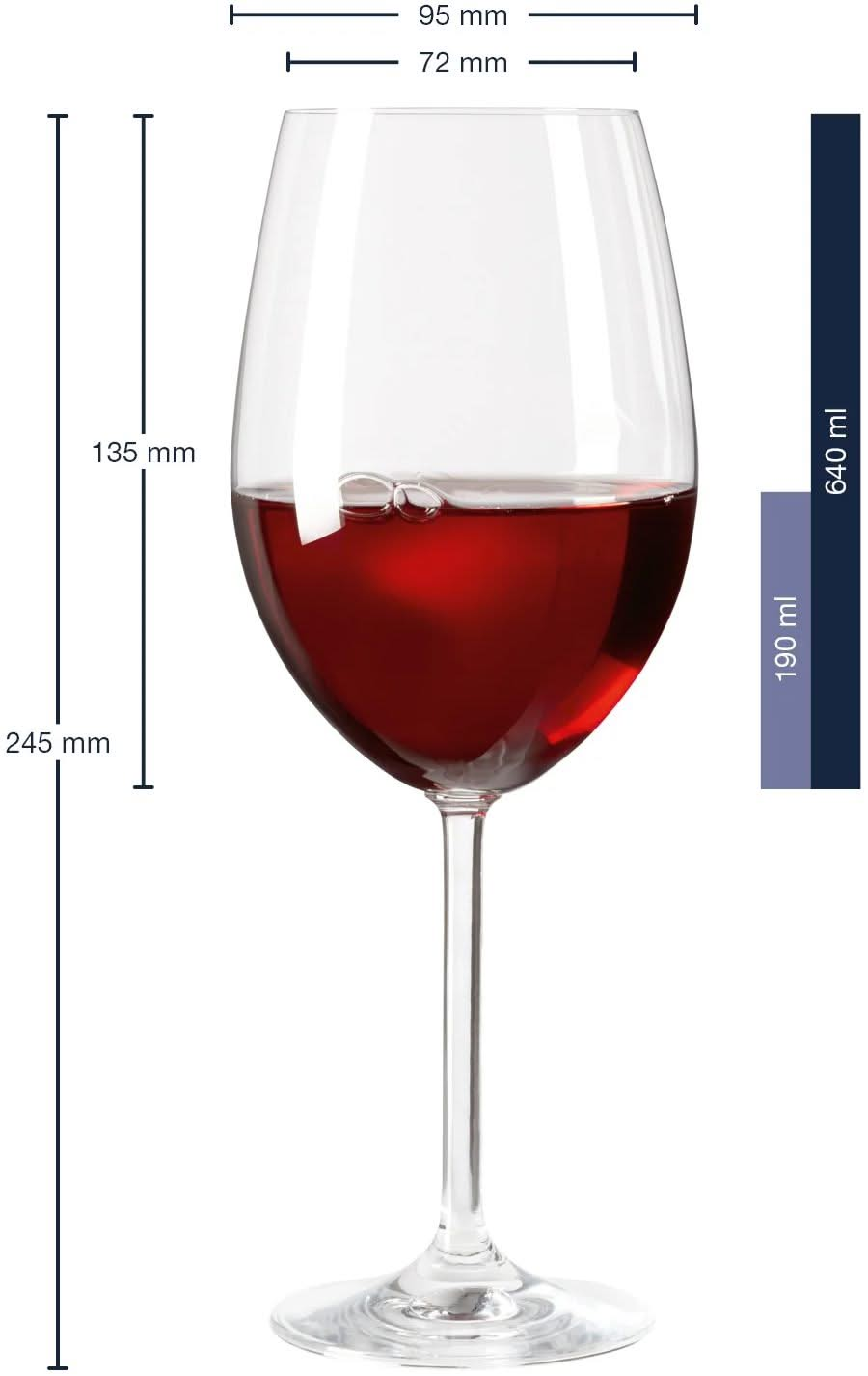 Verres à vin bordeaux Leonardo Daily 640 ml - 6 pièces