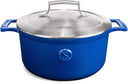 Saveur sélectionne la poêle à rôtir Voyage - Classic Blue - ø 25 cm - Revêtement antiadhésif émaillé