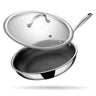 Poêle à Frire Hybride Stahl Cookware - 20 cm - Couvercle Inclus