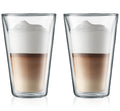 Verre à latte macchiato Bodum à double paroi Canteen - Valve brevetée - 400 ml - 2 pièces