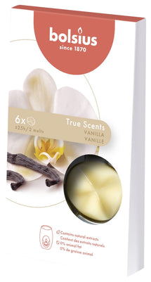 Bolsius Wax Melts Véritables Parfums Vanille - 6 Pièces