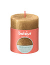 Bougie cylindrique Bolsius Shimmer Gold - 8 cm / ø 7 cm