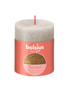 Bougie cylindrique Bolsius Sunset Gris Sable - 8 cm / ø 7 cm