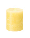 Bougie cylindrique rustique Bolsius Sunny Yellow - 8 cm / ø 7 cm