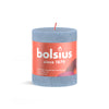 Bougie cylindrique rustique Bolsius Sky Blue - 8 cm / 7 cm