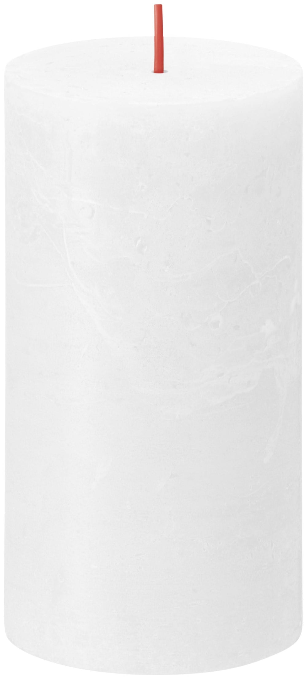 Bougie cylindrique rustique Bolsius nuage blanc - 13 cm / ø 7 cm