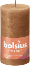 Bougie cylindrique rustique Bolsius Spice Brown - 13 cm / ø 7 cm