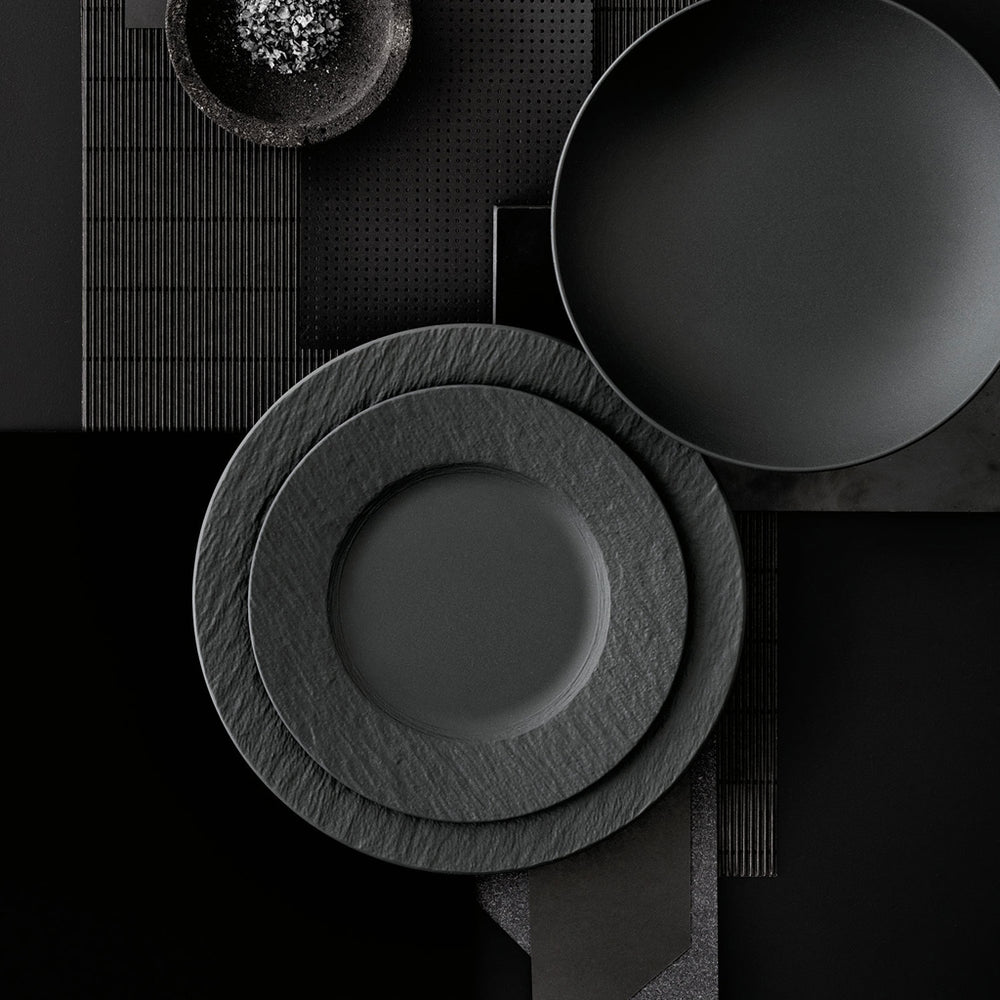 Assiette à petit-déjeuner Villeroy & Boch Manufacture Rock - Noir - ø 22 cm