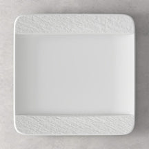 Assiette de dîner Villeroy & Boch Manufacture Rock - Blanc - 28 x 28 cm