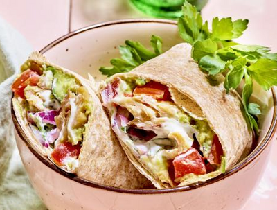 Wraps au poulet végétarien