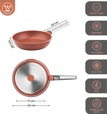 Ensemble de casseroles Westinghouse Performance - Rouge - 8 casseroles - Ensemble de casseroles complet - Induction et toutes autres sources de chaleur