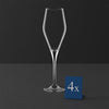 Villeroy &amp; Boch Service de verres à vin La Divina - (Verres à vin rouge + Verres à vin blanc + Verres à champagne) - Service de 12 pièces