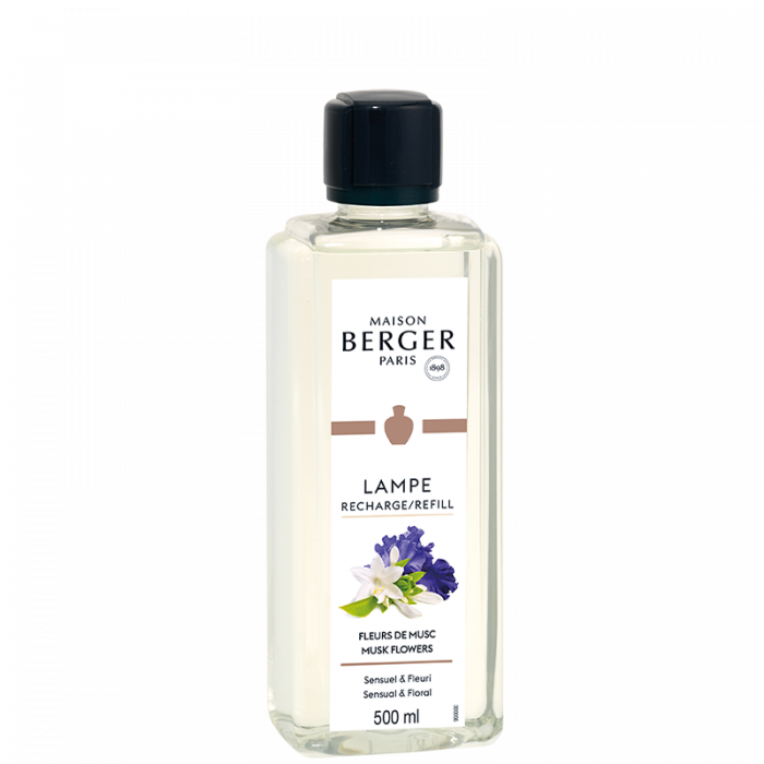 Recharge Lampe Berger - pour lampe à parfum - Fleurs de Musc - 500 ml