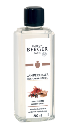 Recharge Lampe Berger - pour lampe à parfum - Terre des épices - 500 ml