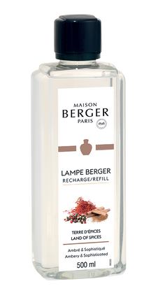 Recharge Lampe Berger - pour lampe à parfum - Terre des épices - 500 ml