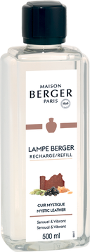 Recharge Lampe Berger - pour brûleur parfum - Mystic Leather - 500 ml