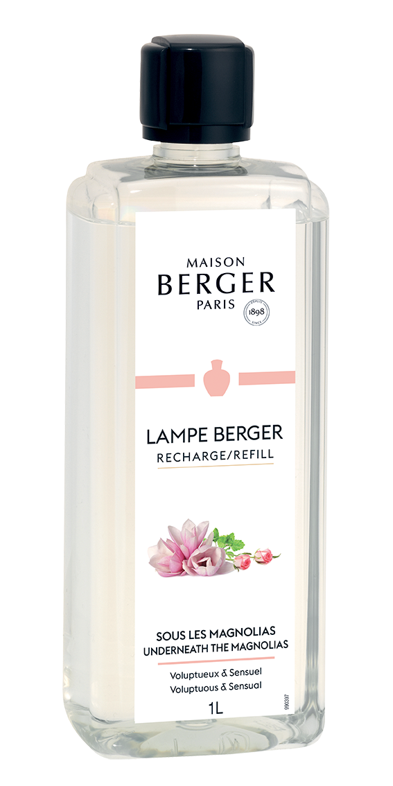 Recharge Lampe Berger - pour lampe à parfum - Sous les Magnolias - 1 litre