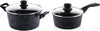 Ensemble de casseroles Westinghouse Black Marble (Poêle à rôtir ø 28 cm + Casserole en acier ø 20 cm) - Induction et toutes autres sources de chaleur