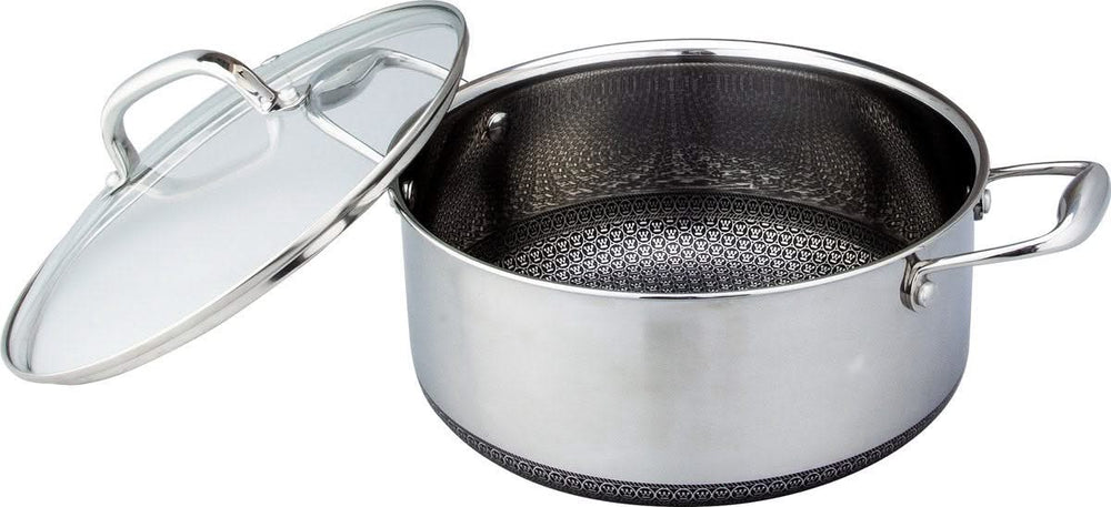 Ensemble de casseroles Westinghouse Black Signature (casserole de cuisson ø 24 cm + casserole en acier ø 20 cm) - Induction et toutes autres sources de chaleur