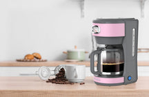 Westinghouse Cafetière à filtre Retro Collections - 1000 W - rose - WKCMR621PK