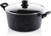 Ensemble de casseroles Westinghouse Black Marble (Poêle à rôtir ø 28 cm + Casserole en acier ø 20 cm) - Induction et toutes autres sources de chaleur