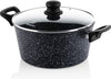 Ensemble de casseroles Westinghouse Black Marble ø 24 et 28 cm - Induction et toutes autres sources de chaleur